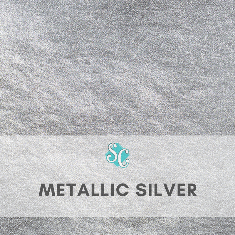 Metallic Silver / Pie Cuadrado (12"x12")