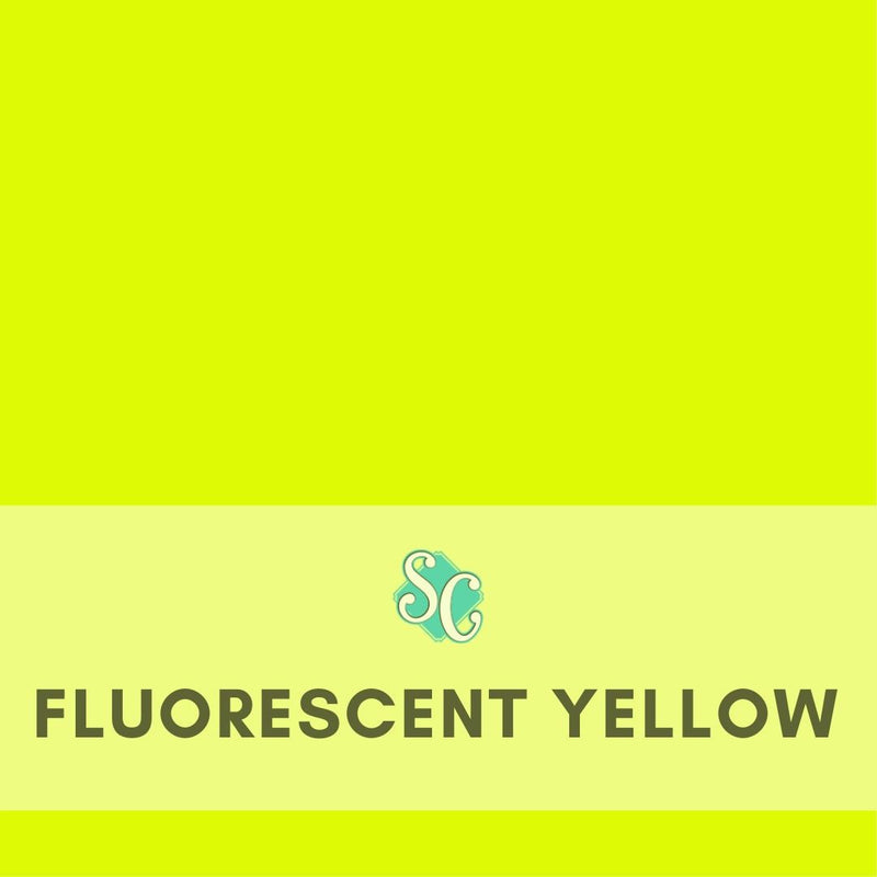 Fluorescent Yellow / Pie Cuadrado 12"x 12"