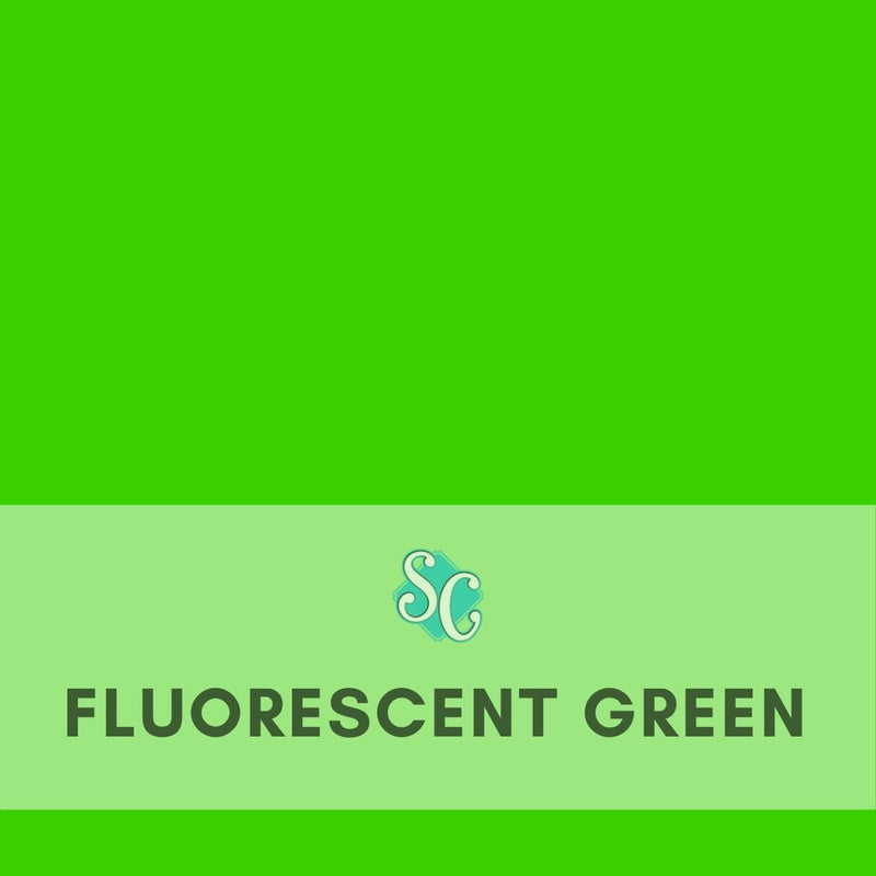 Fluorescent Green / Pie Cuadrado 12"x 12"