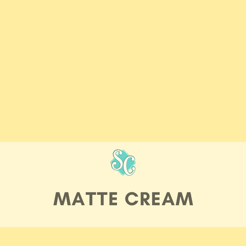 Matte Cream / Yarda (12"x36")