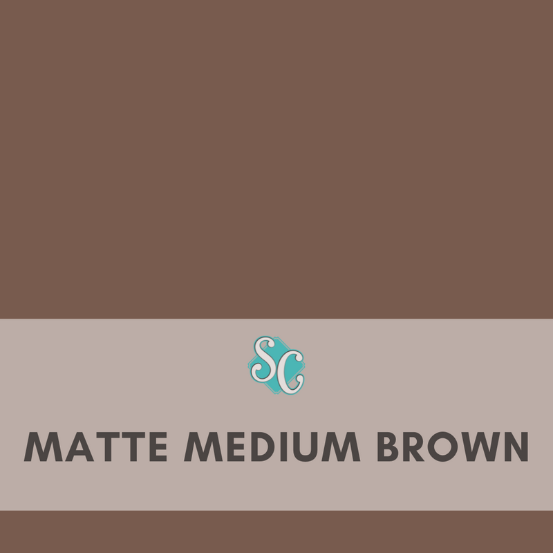 Matte Medium Brown / Yarda (12"x36")