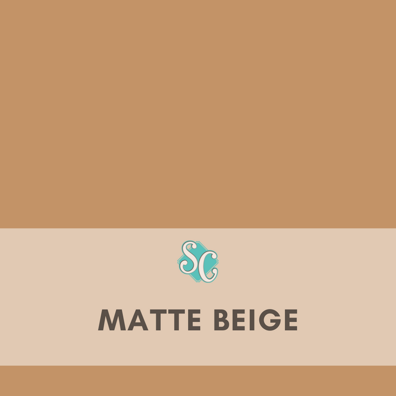 Matte Beige / Pie Cuadrado (12"x12")