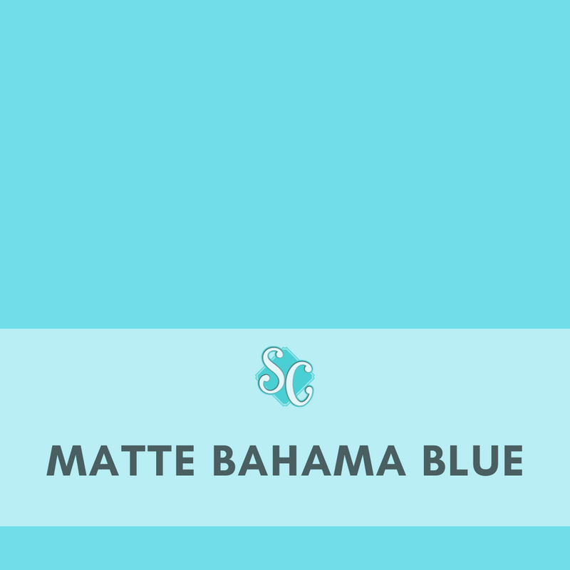 Matte Bahama Blue / Yarda (12"x36")