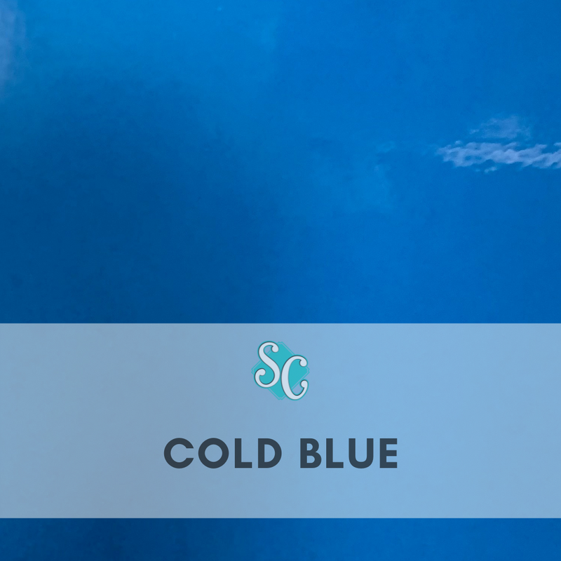 Cold Blue (Pie Cuadrado 12"x12")