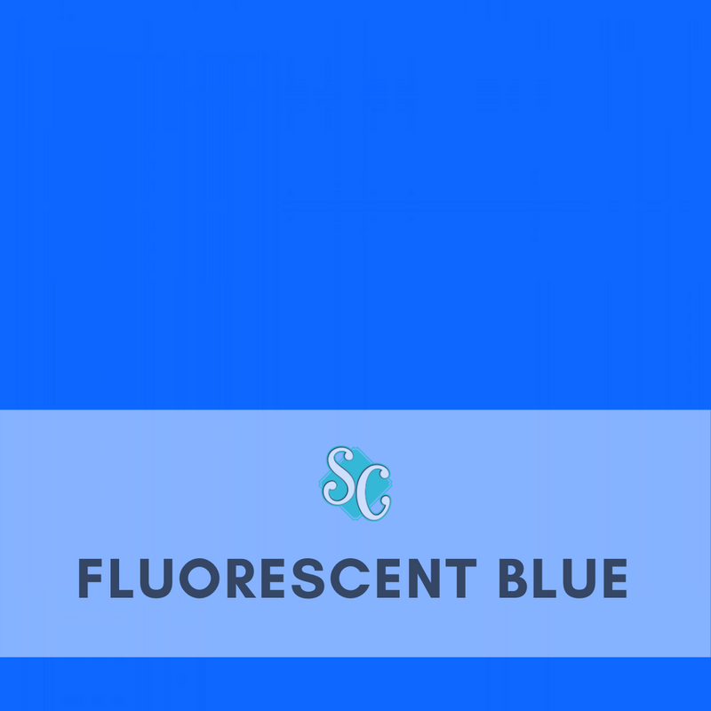 Fluorescent Blue / Pie Cuadrado 12"x 12"