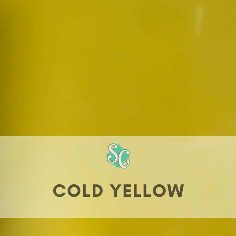 Cold Yellow (Pie Cuadrado 12"x12")