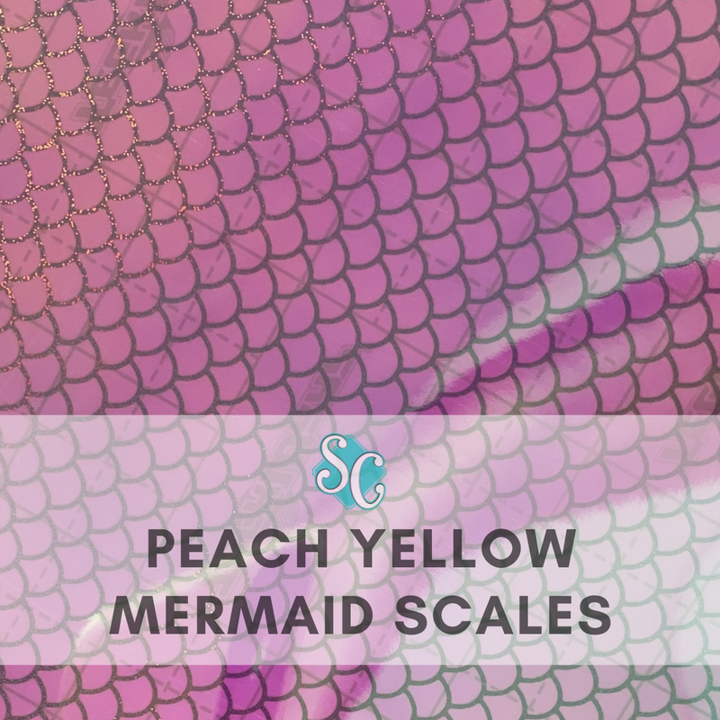 Peach Yellow Mermaid Scales / Yarda