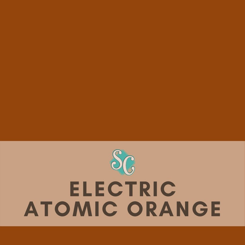 Electric Atomic Orange / Pie Cuadrado (12"x12")