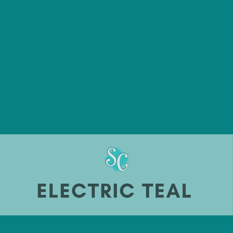 Electric Teal / Pie Cuadrado (12"x12")