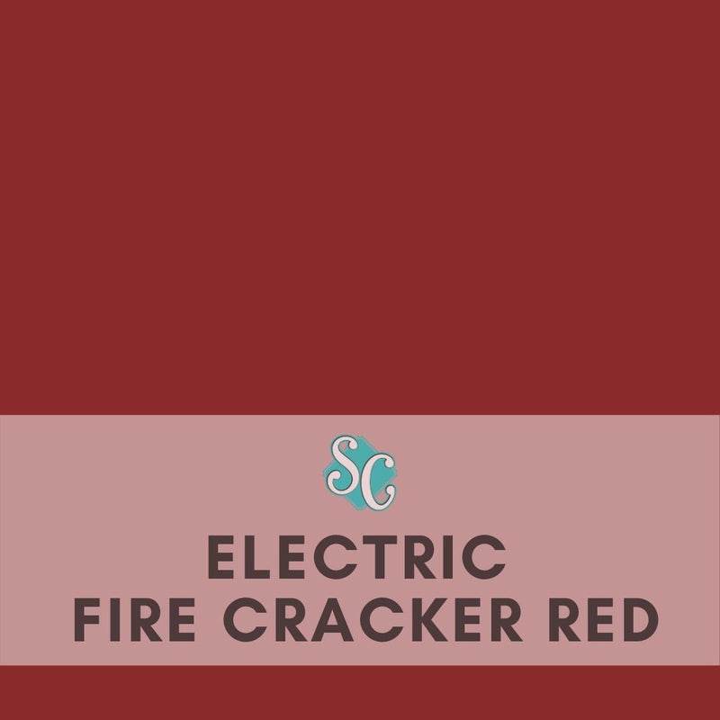 Electric Firecracker Red / Pie Cuadrado (12"x12")
