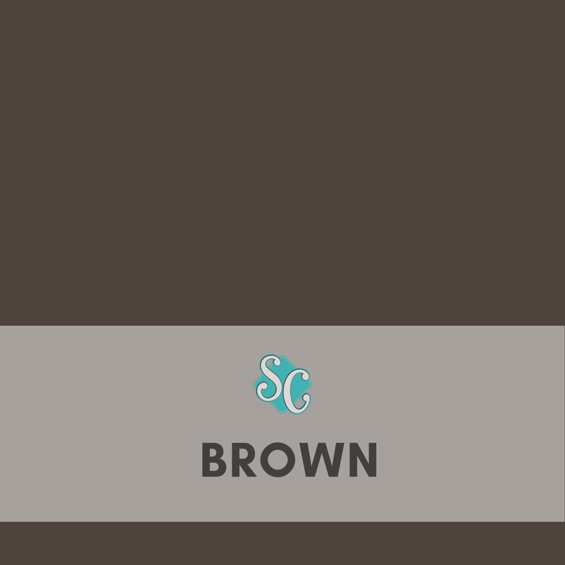 Brown / Pie Cuadrado (12"x12")