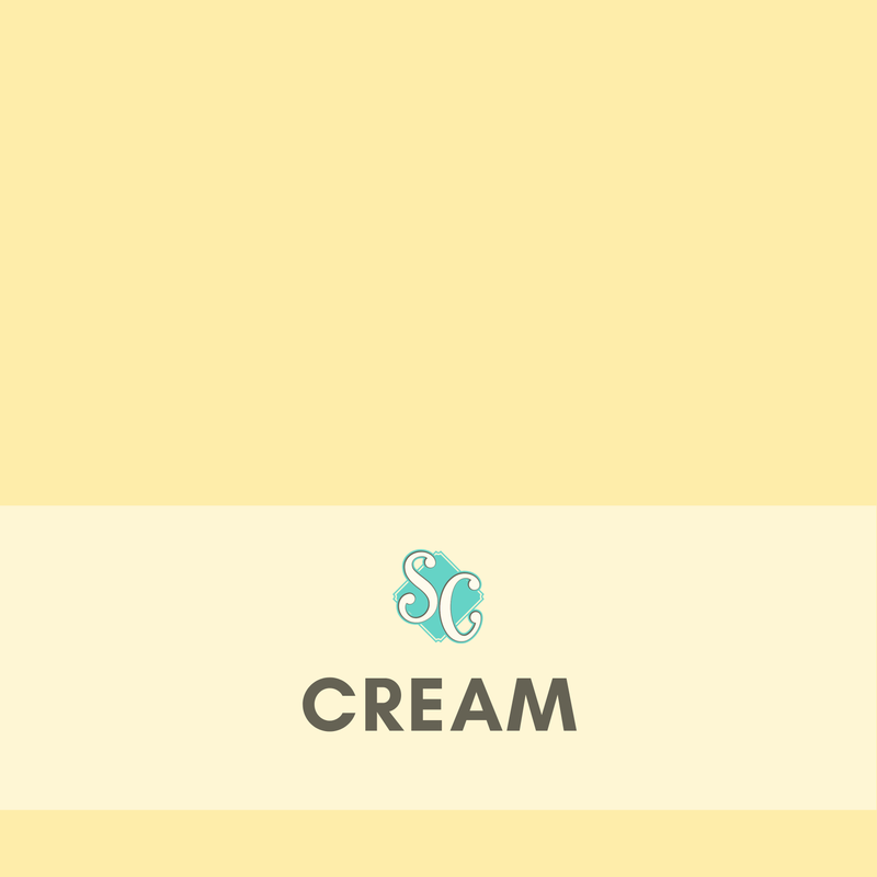 Cream / Pie Cuadrado (12"x12")