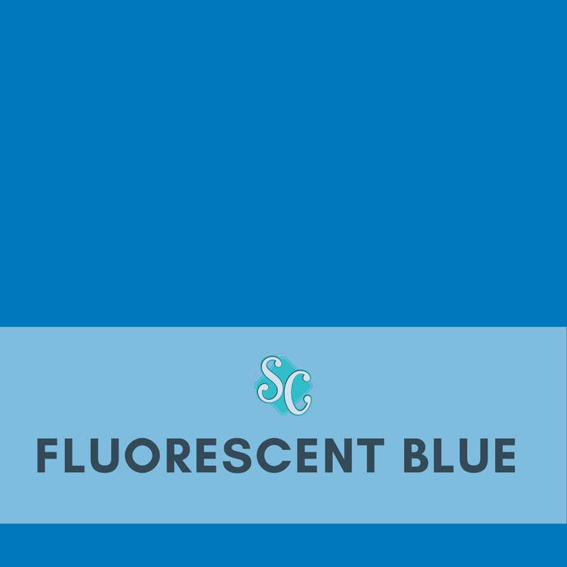 Fluorescent Blue / Pie Cuadrado (12"x12")