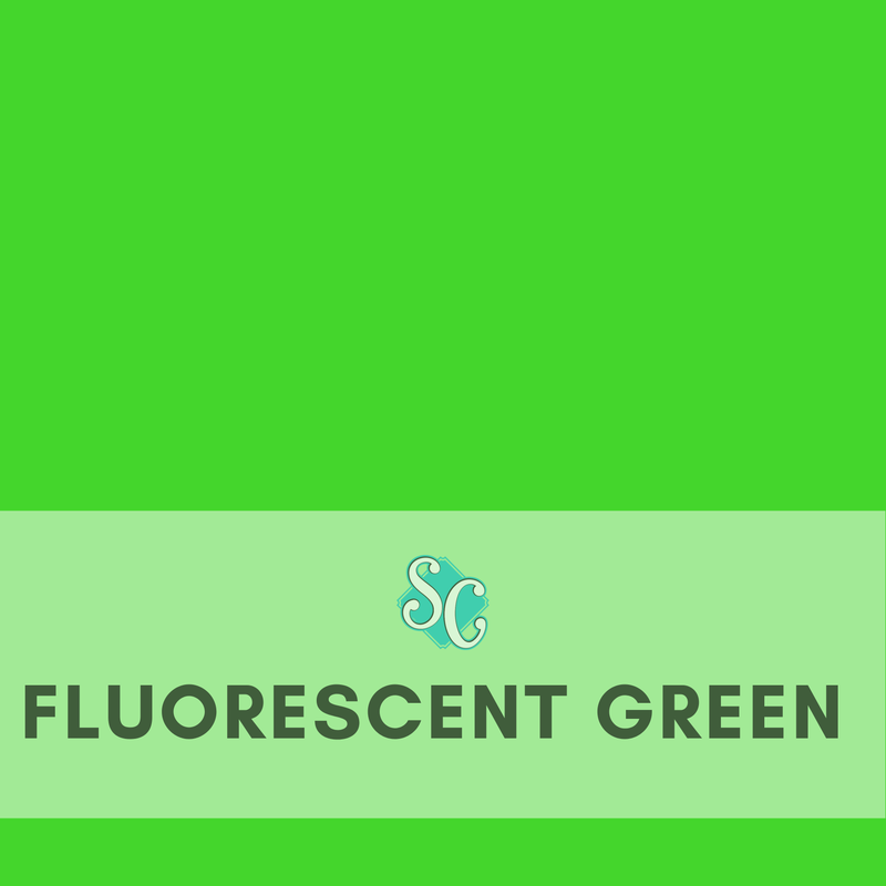 Fluorescent Green / Pie Cuadrado (12"x12")