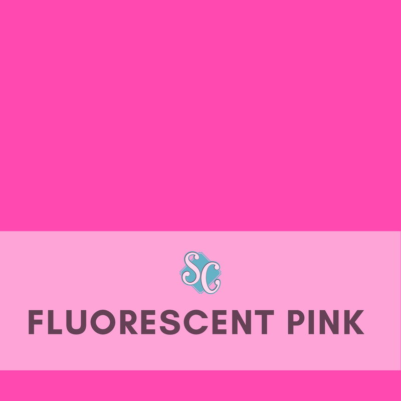 Fluorescent Pink / Pie Cuadrado (12"x12")