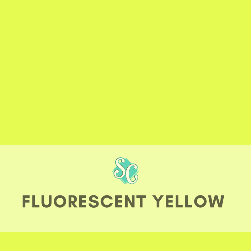 Fluorescent Yellow / Pie Cuadrado (12"x12")