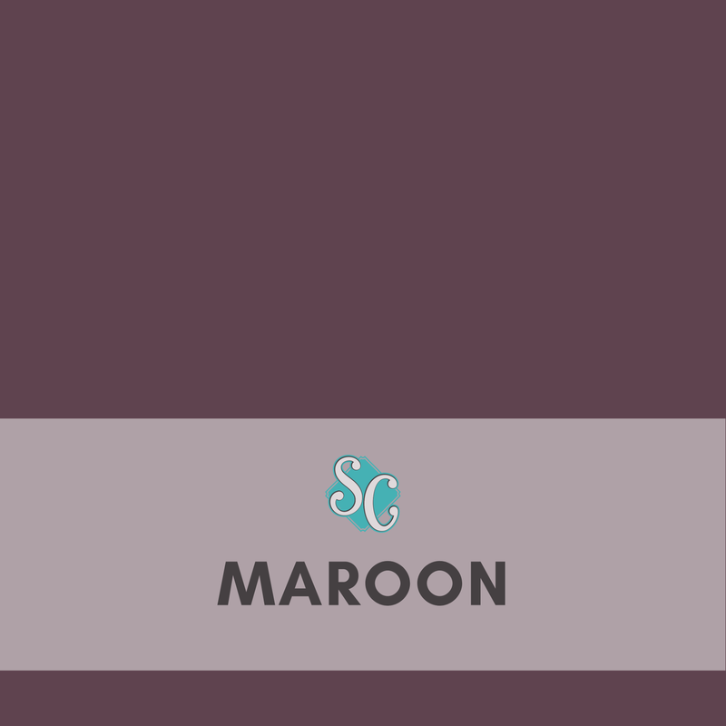 Maroon / Pie Cuadrado (12"x12")