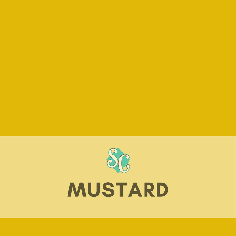 Mustard / Pie Cuadrado (12"x12")