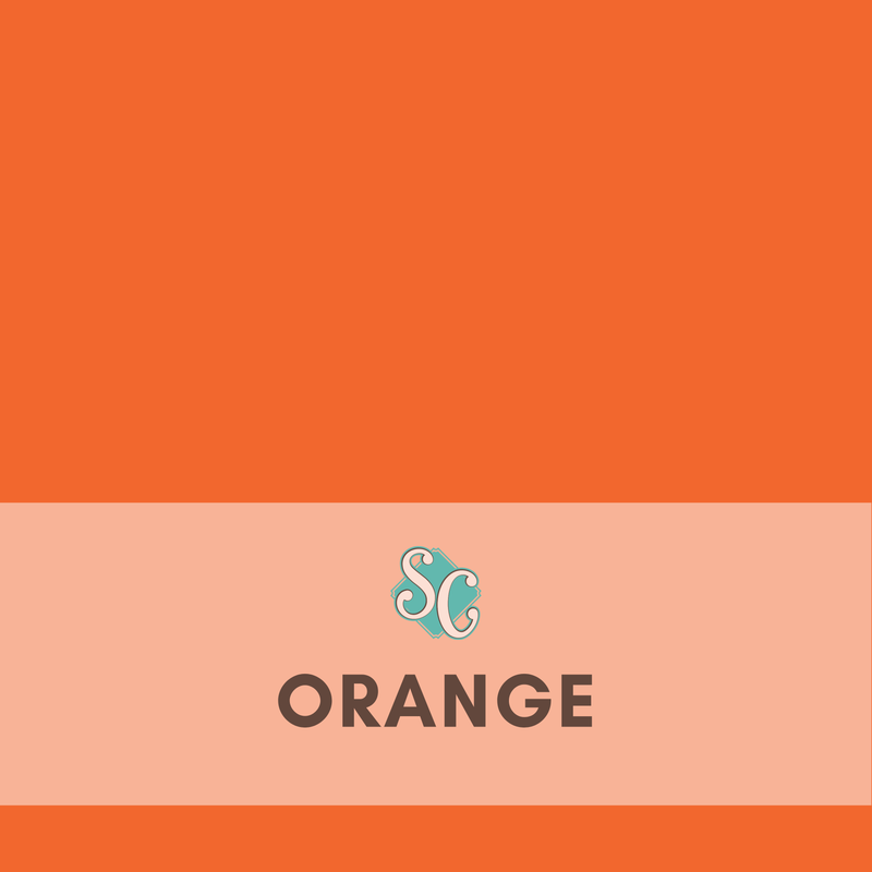 Orange / Pie Cuadrado (12"x12")