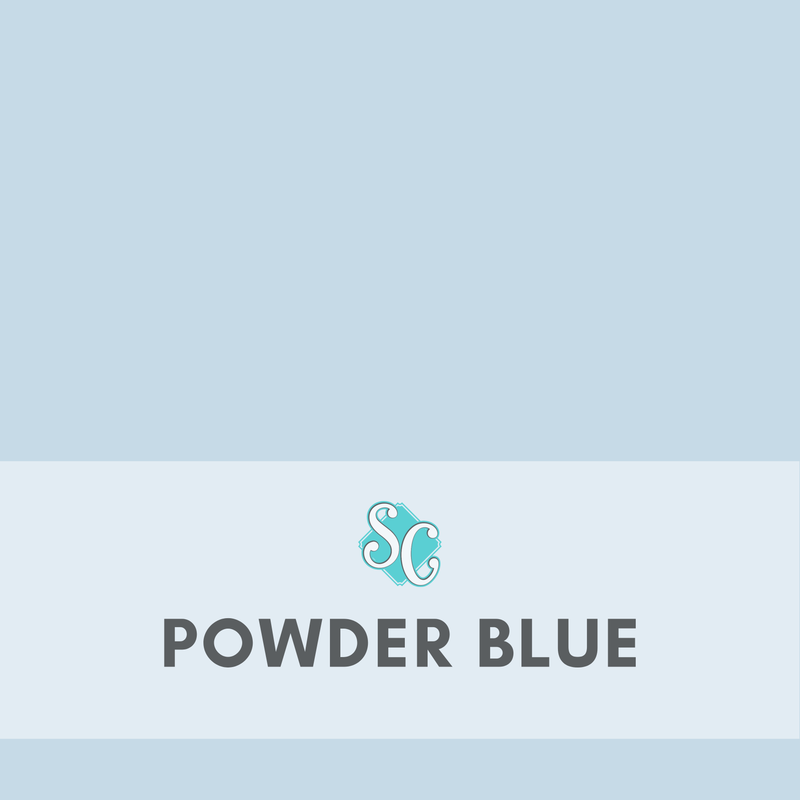 Powder Blue / Pie Cuadrado (12"x12")