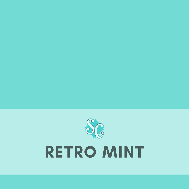 Retro Mint / Pie Cuadrado (12"x12")