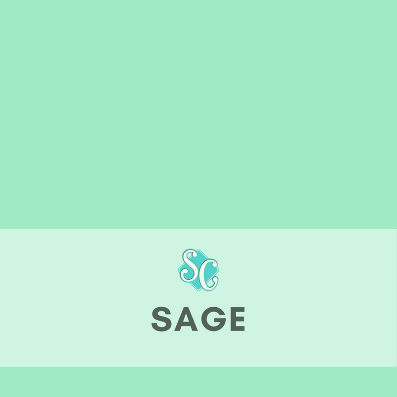 Sage / Pie Cuadrado (12"x12")