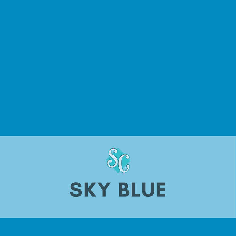 Sky Blue / Pie Cuadrado (12"x12")