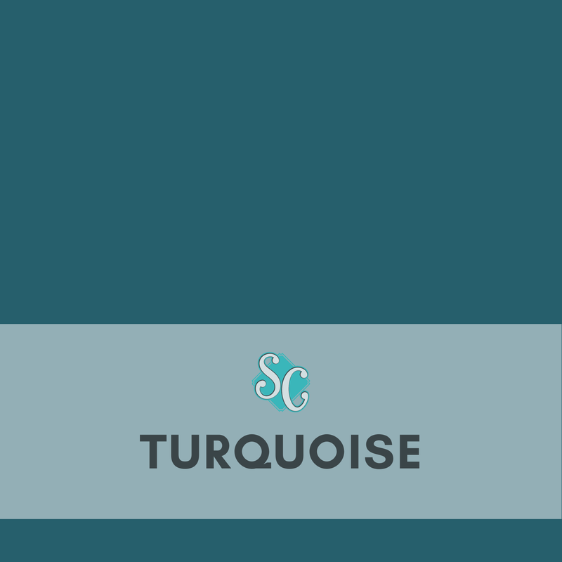 Turquoise / Pie Cuadrado (12"x12")