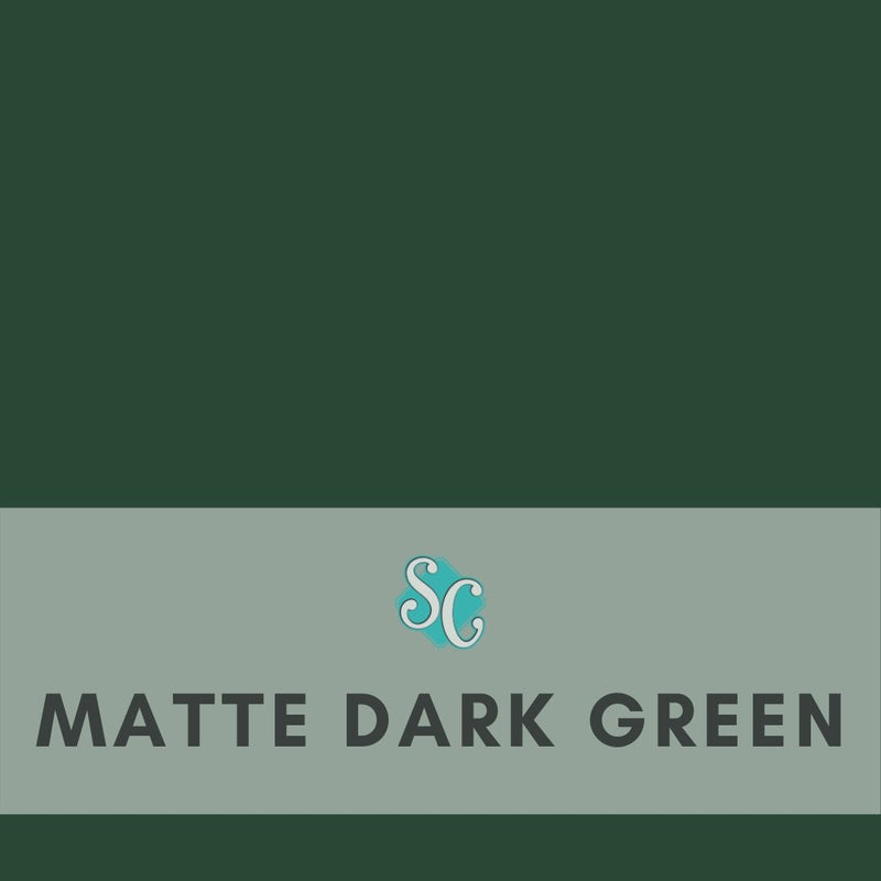 Matte Dark Green / Pie Lineal (12"x15")