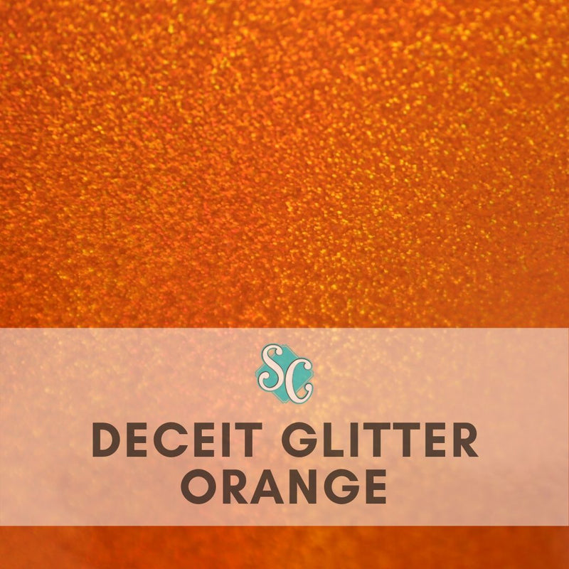 Orange (Deceit Glitter) / Pie Cuadrado (12"x12")