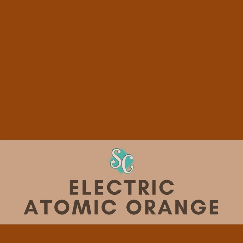 Electric Atomic Orange / Pie Lineal (12"x15")