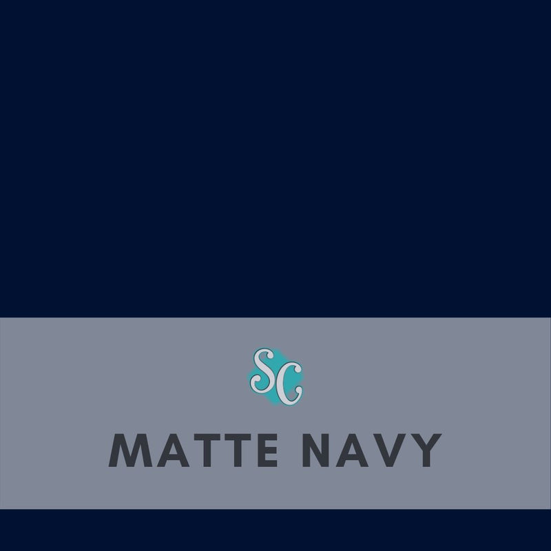 Matte Navy / Pie Lineal (12"x15")
