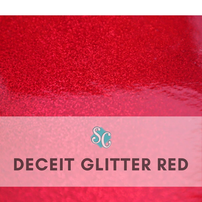 Red (Deceit Glitter) / Pie Cuadrado (12"x12")