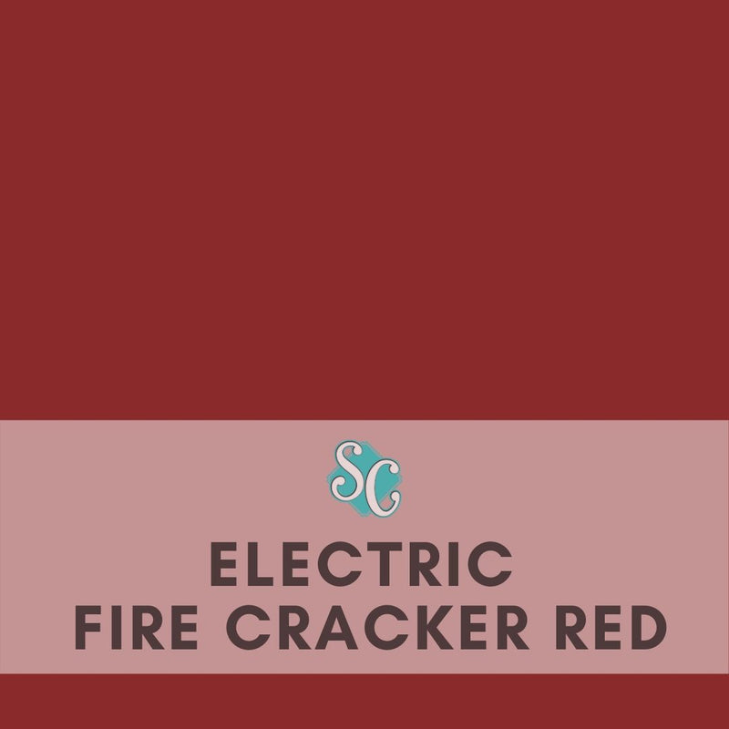Electric Firecracker Red / Pie Lineal (12"x15")