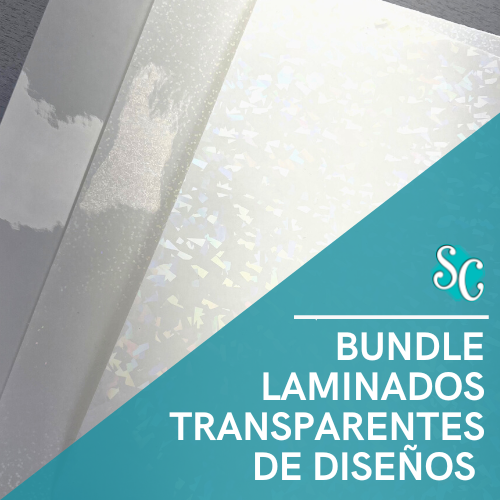 Bundle de Laminados Transparentes de Diseños 12x12