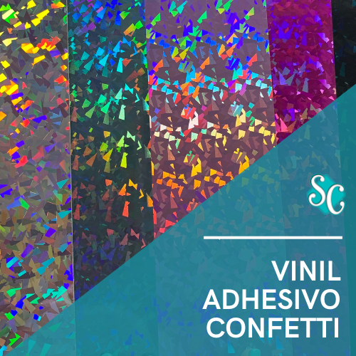 Vinil Adhesivo Permanente - Confetti