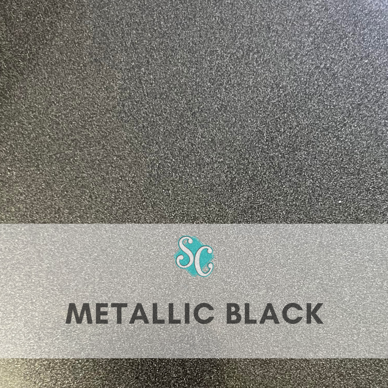 Metallic Black / Yarda (12"x36")