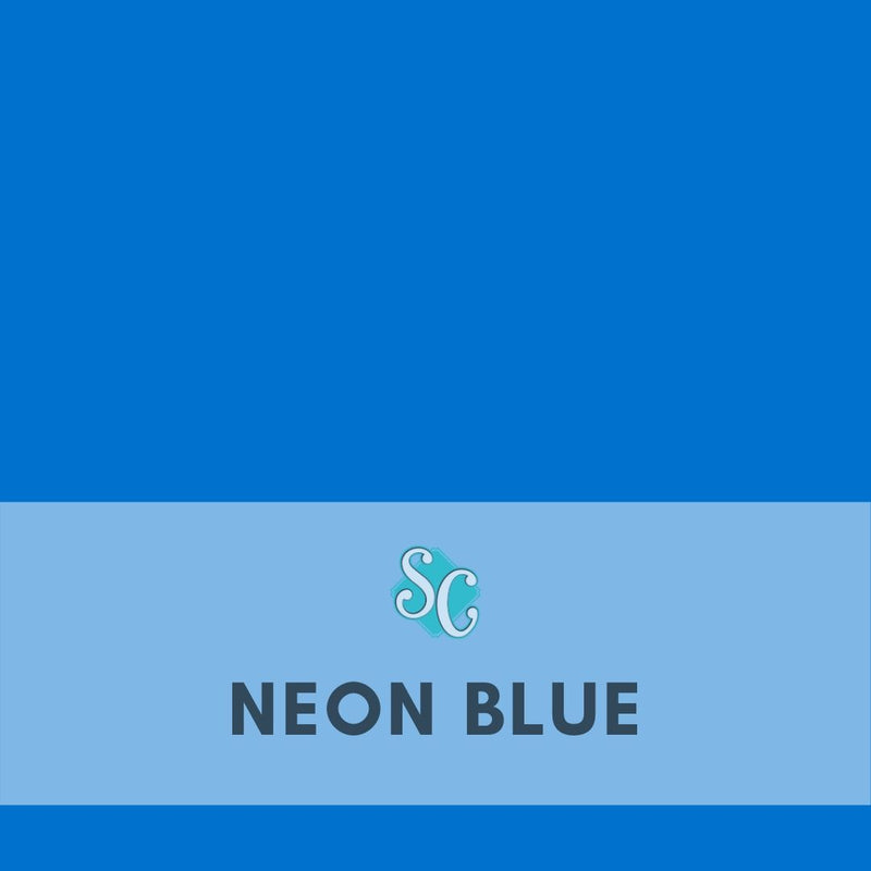 Neon Blue / Pie Cuadrado (12"x12")
