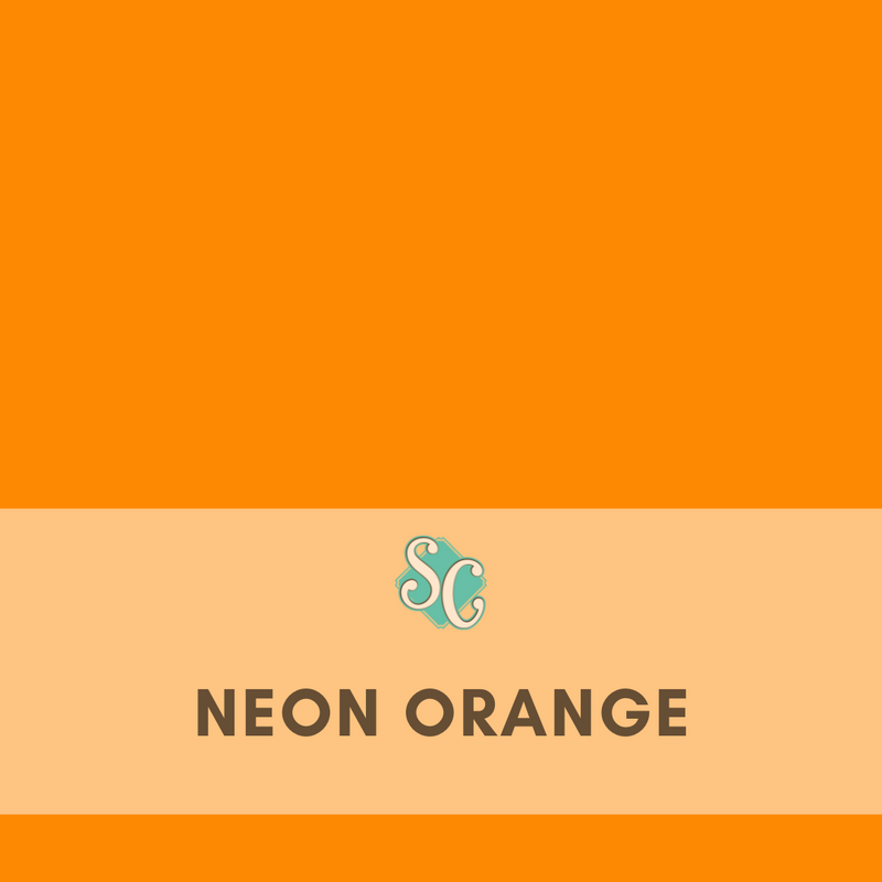 Neon Orange / Pie Cuadrado (12"x12")