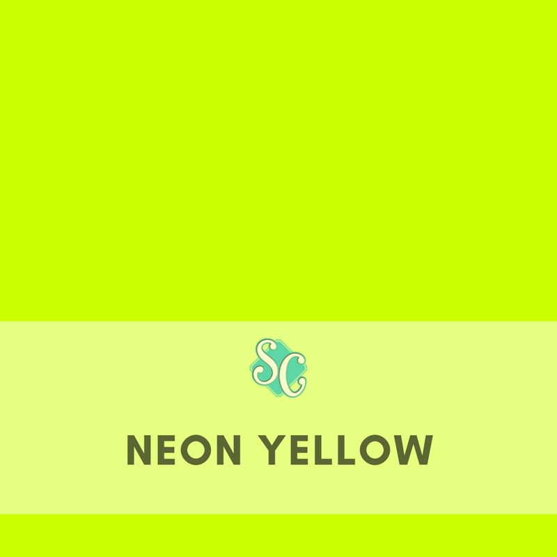 Neon Yellow / Pie Cuadrado (12"x12")