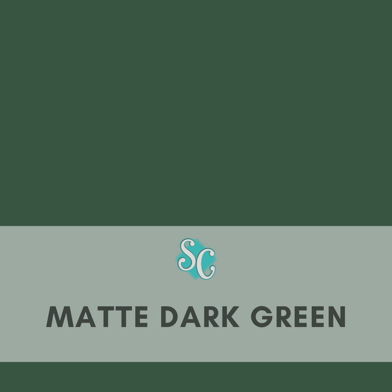 Matte Dark Green / Yarda (12"x36")