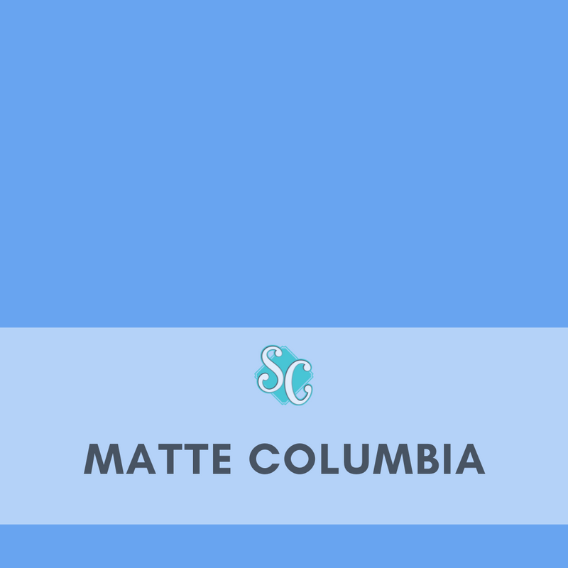 Matte Columbia Blue / Yarda (12"x36")