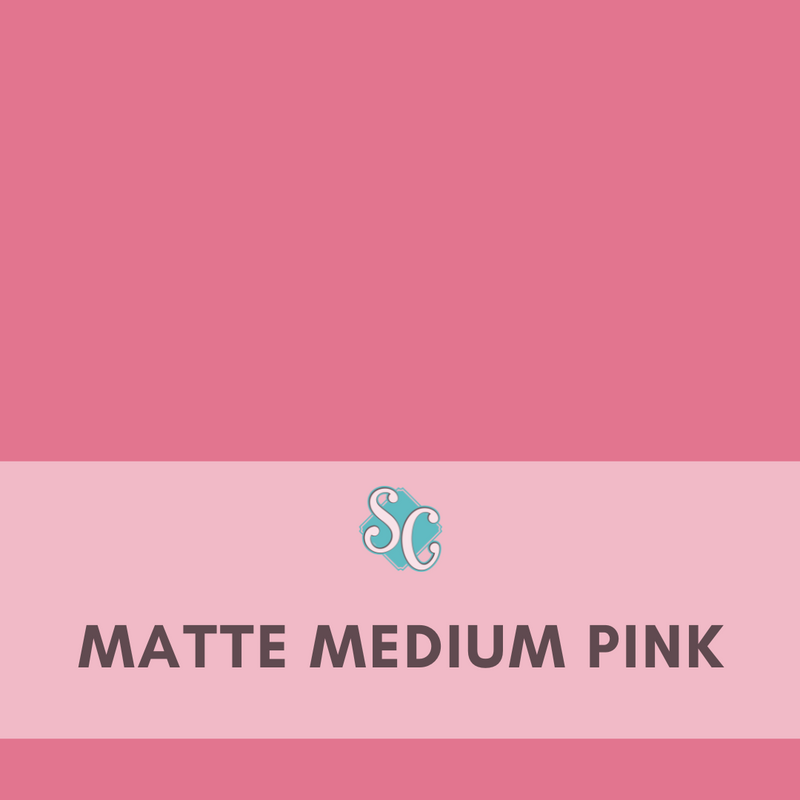 Matte Medium Pink / Pie Cuadrado (12"x12")