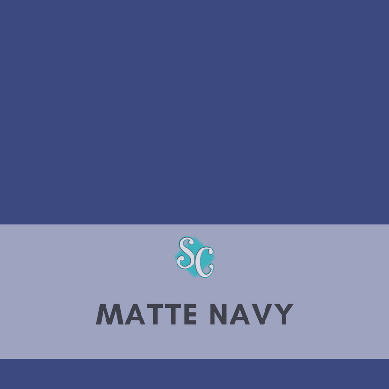 Matte Navy / Pie Cuadrado (12"x12")