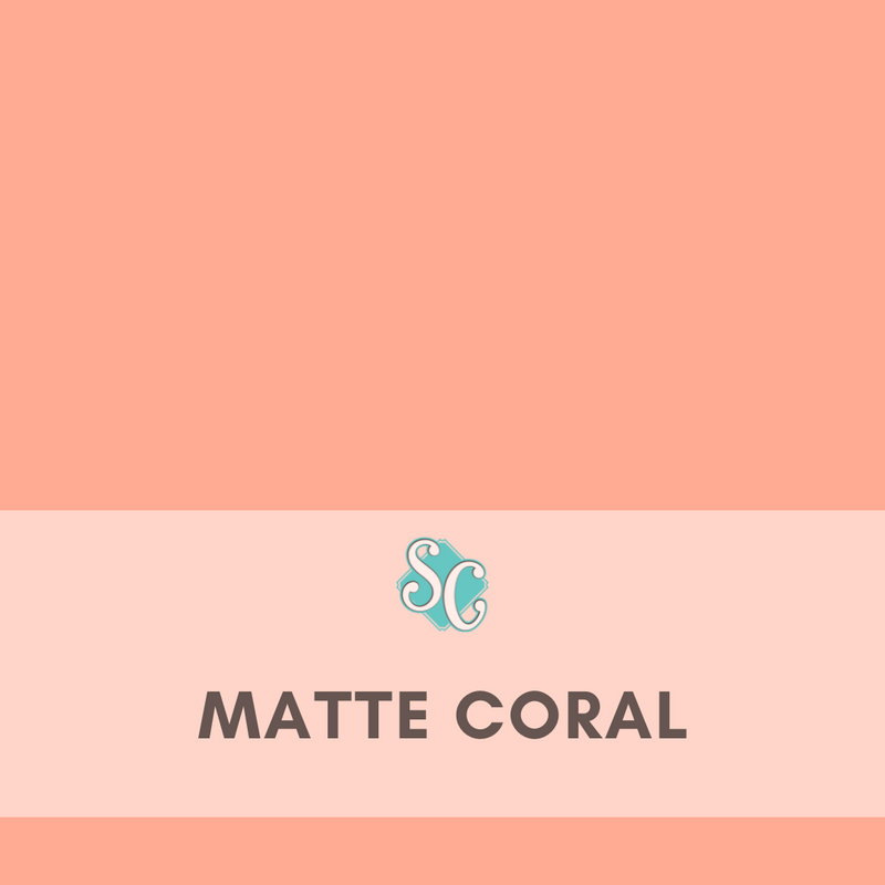 Matte Coral / Yarda (12"x36")