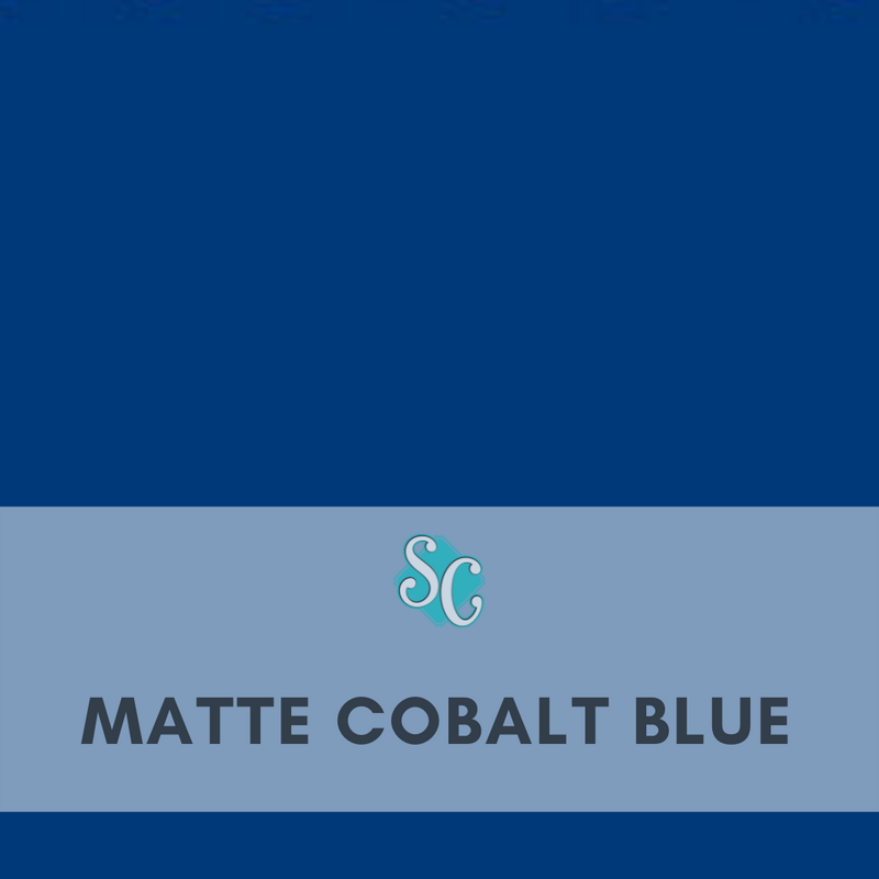 Matte Cobalt Blue / Pie Cuadrado (12"x12")
