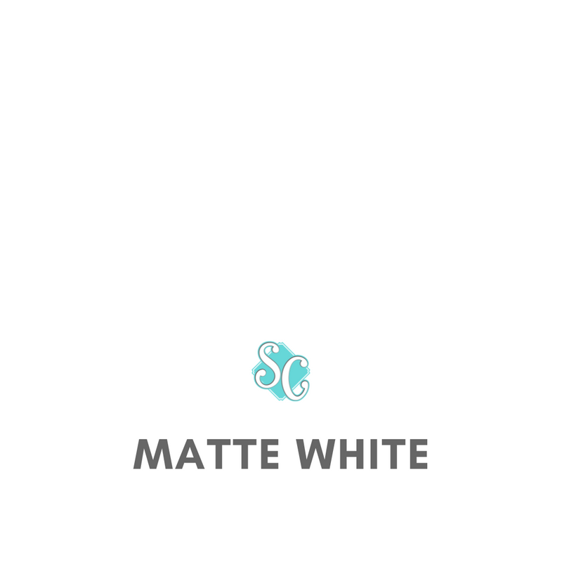 Matte White / Yarda (12"x36")