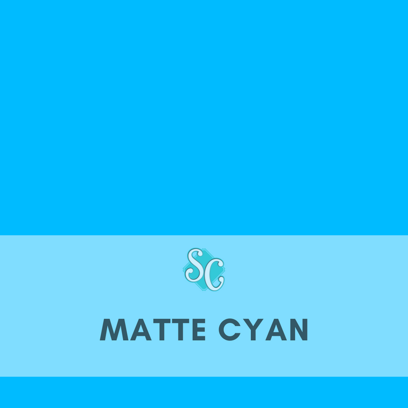 Matte Cyan / Yarda (12"x36")