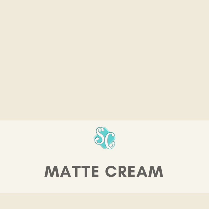 Matte Cream / Pie Cuadrado (12"x12")