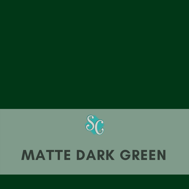 Matte Dark Green / Pie Cuadrado (12"x12")